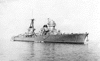 Крейсер "Керчь" на рейде Одессы, 5 июня 1958 года