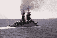 Крейсер "Александр Невский" в Атлантическом океане, 26 октября 1983 года