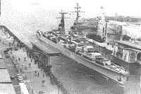 Крейсер "Адмирал Ушаков" в Мессине, 19 октября 1973 года