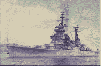 Легкий крейсер "Александр Суворов" на рейде бухты Золотой Рог во Владивостоке, начало 1980-х годов