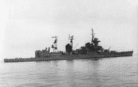 Крейсер "Адмирал Сенявин", залив Петра Великого в районе выполнения артиллерийских стрельб, 1972-1974 годы