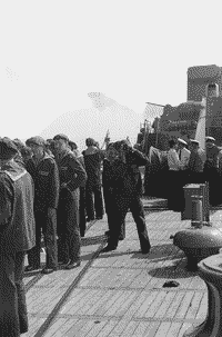 На палубе крейсера "Октябрьская Революция", 30 августа 1982 года