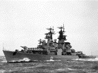 Ракетный крейсер пр. 58 "Грозный" в Средиземном море, 1985-1986 годы