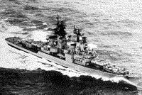 Ракетный крейсер пр. 58 "Грозный" в Средиземном море, 1985-1986 годы