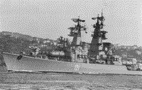 Ракетный крейсер "Адмирал Головко" у берегов Турции, 1979 год
