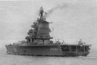 Противолодочный крейсер "Москва". Последний выход в море с вертолетами на борту, 24 марта 1993 года