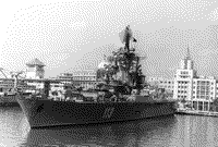 Противолодочный крейсер "Ленинград" в Гаване, 1984 год