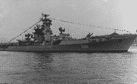 Большой противолодочный корабль пр. 1134 "Адмирал Зозуля" на Неве, 1967 год