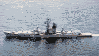 Большой противолодочный корабль "Севастополь" в Карибском море, 1971 год