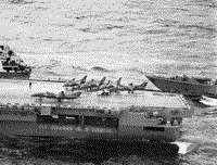 ТАКР "Киев", танкер "Днестр" и СКР пр. 1135, 1987 год