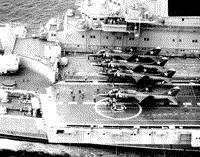 Тяжелый авианесущий крейсер "Минск" в западной части Тихого океана, 1979 год