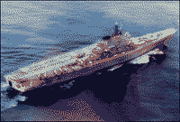 Тяжелый авианесущий крейсер "Новороссийск", апрель 1985 года