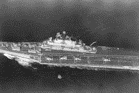 Тяжелый авианесущий крейсер "Новороссийск" в Тихом океане, апрель 1985 года