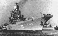 ТАКР "Баку" выходит на заводские ходовые испытания, декабрь 1986 года
