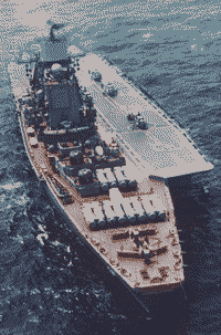 Тяжелый авианесущий крейсер "Баку" в Средиземном море, июнь 1988 года
