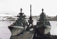 Тяжелые атомные ракетные крейсера "Петр Великий" и "Адмирал Ушаков", 1 мая 1997 года
