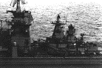 Тяжелый атомный ракетный крейсер "Калинин" на боевой службе в Средиземном море, 1989 год