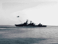 Ракетный крейсер "Москва", 29 апреля 2003 года. 14:04