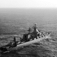 Ракетный крейсер "Червона Украина" в Тихом океане, 1990 год