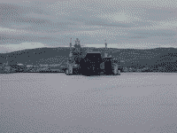 Тяжелый авианесущий крейсер "Адмирал Кузнецов" в доке СРЗ-35 Росте (Мурманск), 4 июня 2006 года 12:36