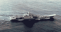 Тяжелый авианесущий крейсер "Адмирал Кузнецов" в Черном море, 2 декабря 1991 года