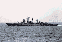 Большой противолодочный корабль "Комсомолец Украины" у берегов Ливана в районе Бейрута, 30 ноября 1983 года