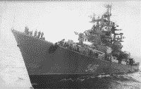 Большой противолодочный корабль "Стройный" в составе Краснознаменного Северного флота, 1968 год