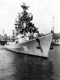 Гвардейский большой противолодочный корабль "Красный Кавказ", 1989 год