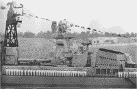 Большой противолодочный корабль "Решительный" на параде в Севастополе, 1978 год