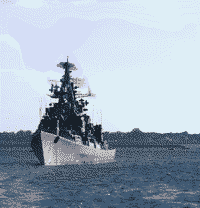 Сторожевой корабль "Сметливый" в Ионическом море, 25 ноября 2004 года 15:39