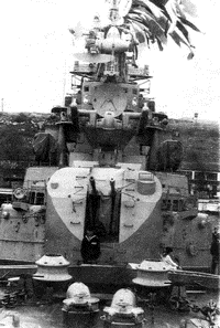 Носовая артустановка АК-726 на БПК "Красный Крым", 1991 год