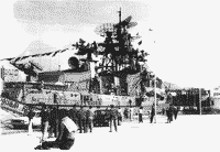 Большой противолодочный корабль "Красный Крым" в Сплите, Югославия, 1976 год
