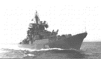 Большой противолодочный корабль "Адмирал Октябрьский" в походе, 1976-1977 годы
