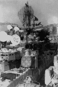 Большой противолодочный корабль "Маршал Ворошилов" после шторма, 1976-1977 годы