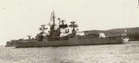 Большой противолодочный корабль "Маршал Ворошилов" в бухте Золотой Рог, 1975 год