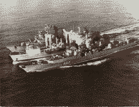 Большой противолодочный корабль "Адмирал Юмашев", танкер "Дубна" и БПК пр. 61, 1980-е годы