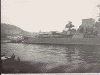 Большой противолодочный корабль "Керчь" в Северной бухте Севастополя, 1983-1985 годы