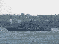 Большой противолодочный корабль "Керчь" в Севастополе, 5 мая 2008 года 08:00