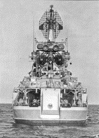 Большой противолодочный корабль "Петропавловск" во время государственных испытаний, 1976 год