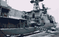Большой противолодочный корабль"Удалой" в отстое, конец 1990-х годов