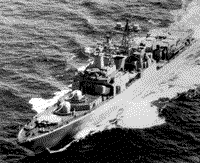 Большой противолодочный корабль пр. 1155 "Вице-адмирал Кулаков", март 1983 года