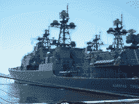 Большой противолодочный корабль "Адмирал Трибуц" во Владивостоке, 22 августа 2007 года