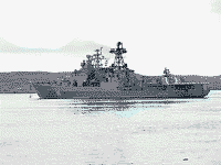 БПК "Североморск" на рейде Североморска, 21 сентября 2004 года
