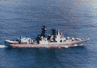 Большой противолодочный корабль "Адмирал Виноградов" в западной части Тихого океана, 8 сентября 1992 года