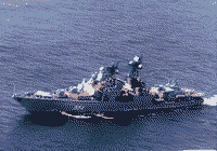 Большой противолодочный корабль "Адмирал Виноградов" в западной части Тихого океана, 8 сентября 1992 года