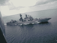 БПК "Адмирал Пантелеев". Боевая служба 24 апреля 2003 года 10:02