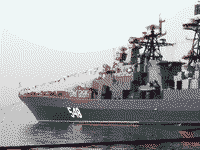 Большой противолодочный корабль "Адмирал Пантелеев" у 33-го причала во Владивостоке, 21 мая 2008 года 10:32