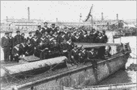 Экипаж миноносца "Решительный" после боя 14 марта 1904 года