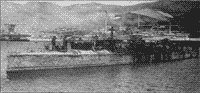 Миноносец "Стремительный" после подьема со дна Цемесской бухты, 1926 год