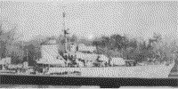 Эсминец "Проворный" в Свинемюнде (Свиноустье), 3 апреля 1951 года